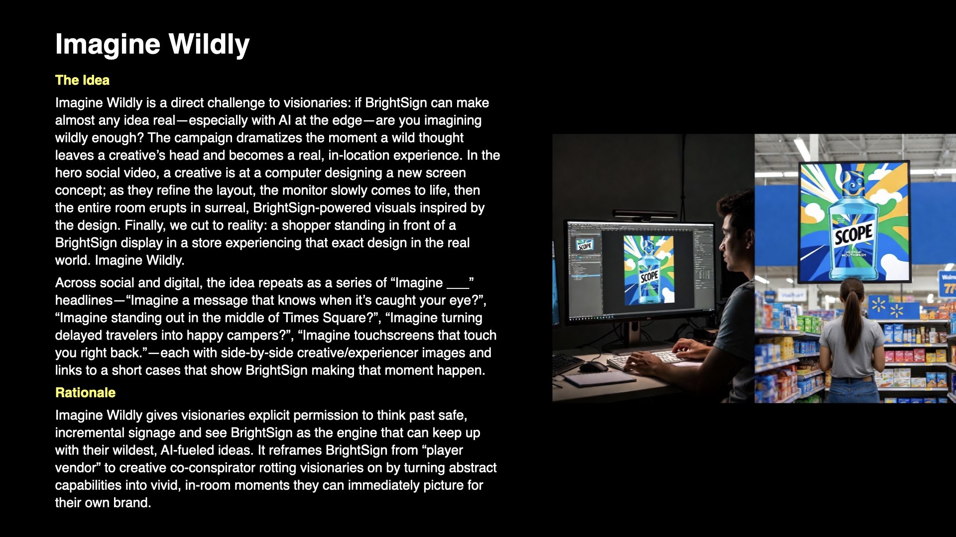 BrightSign Round 1, presentation slide 6